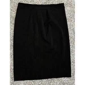 White House Black Market Skirt Womens 10 Black Pencil Knee Length Lined Stretch